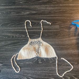 Tan festival crop top